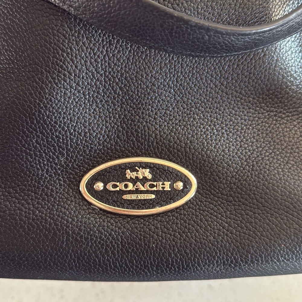 Coach Black Hobo Bag with Pebbled Leather - Picture 8 of 8